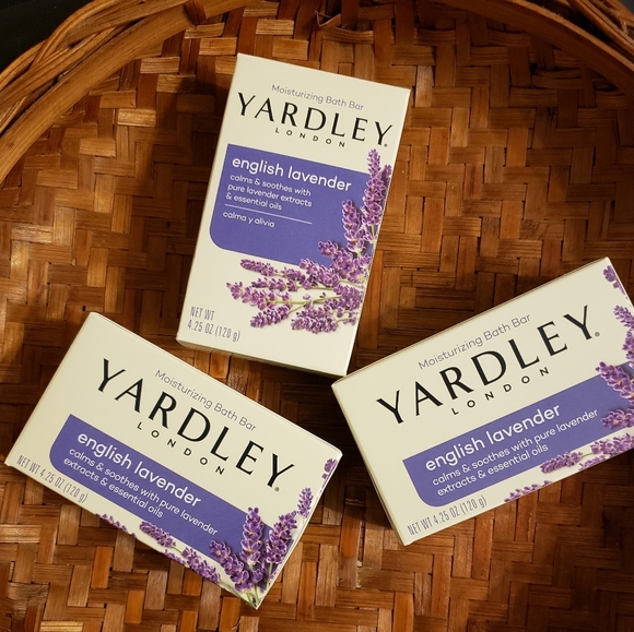 NEW 3 English Lavender Moisturizing Bath Face Bar Vintage Scent Sensitive Skin - Picture 2 of 10